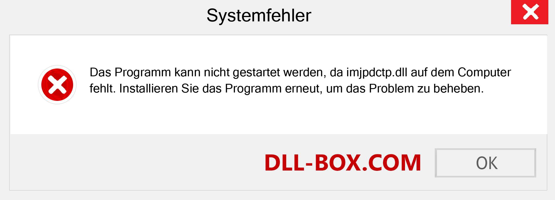 imjpdctp.dll-Datei fehlt?. Download für Windows 7, 8, 10 - Fix imjpdctp dll Missing Error unter Windows, Fotos, Bildern