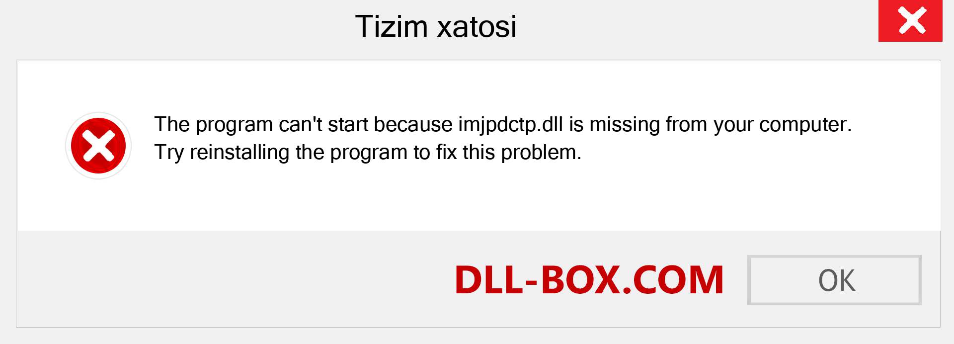 imjpdctp.dll fayli yo'qolganmi?. Windows 7, 8, 10 uchun yuklab olish - Windowsda imjpdctp dll etishmayotgan xatoni tuzating, rasmlar, rasmlar